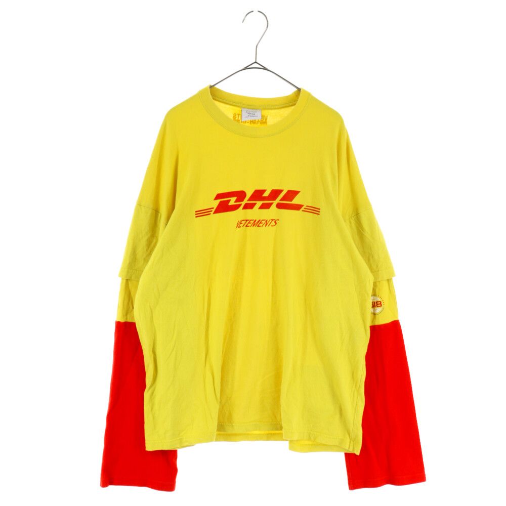 VETEMENTS (ヴェトモン) 18SS DHL Long Sleeve L/S Top WSS18DHL5