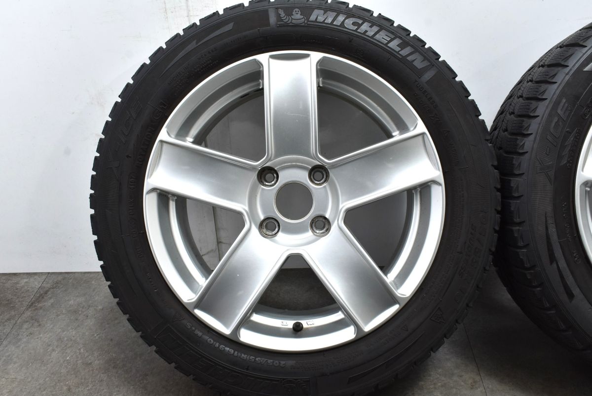 【プジョー シトロエン専用設計】AGA 16in 7J +32 PCD108 ミシュラン X-ICE 205/55R16 ホイールのみ可 C3 DS3 2008 即納可能 送料無料