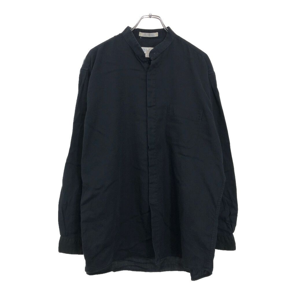90年代 PERRY ELLIS ペリー エリス ノーカラー 長袖シャツ