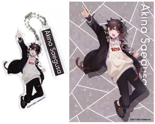 雑貨　三枝明那 「バーチャルYouTuber にじさんじ Anniversary Festival 2021 ランダムアクリルキーホルダー＆ブロマイドセット Hグループ」 中古】雑貨 三枝明那 「バーチャルYouTuber にじさんじ