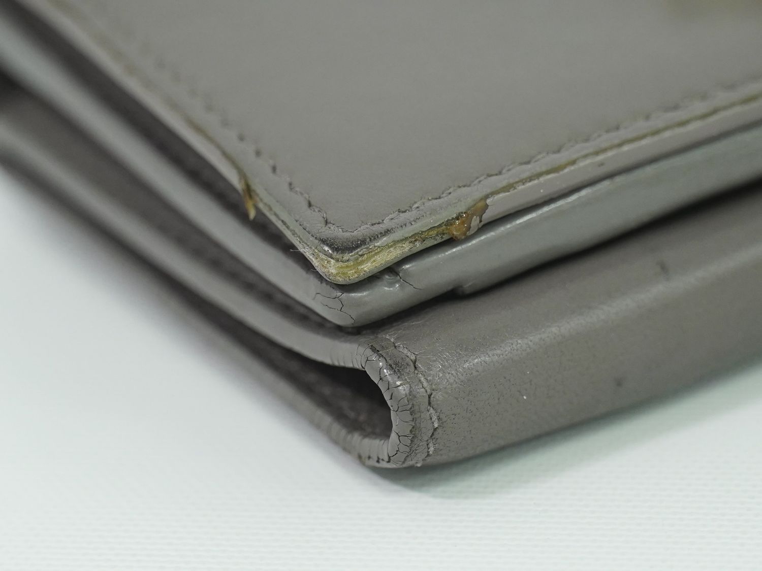 本物 サンローラン SAINT LAURENT オリガミ タイニー 三つ折り 折財布  