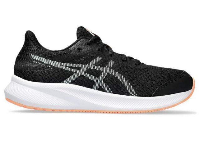 asics アシックス PATRIOT 13 GS BLACK/MINT TINT 24.5 1014A267 5 | 靴 くつ スニーカー キッズ 子ども 日常履き 運動靴 ローカット ランニングシューズ 柔らか クッション性 通気性 優れたフィット性 ヒモ