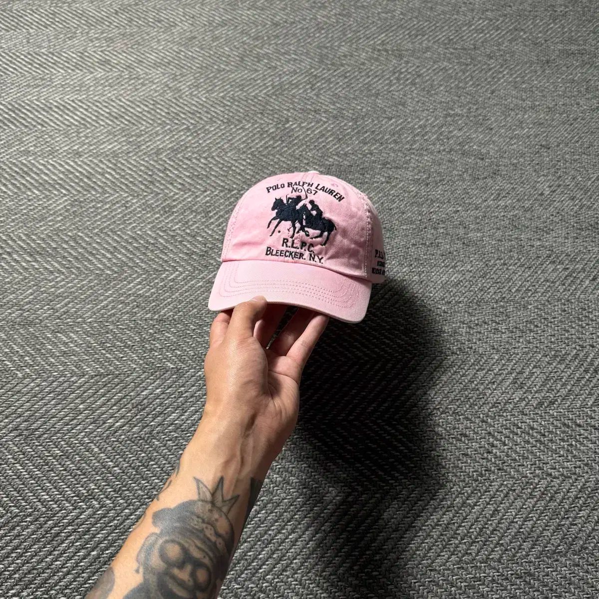 POLO Ralph Lauren ポロラルフローレン ビッグポニー ブリーカー ピンク ボールキャップ 帽子 OS