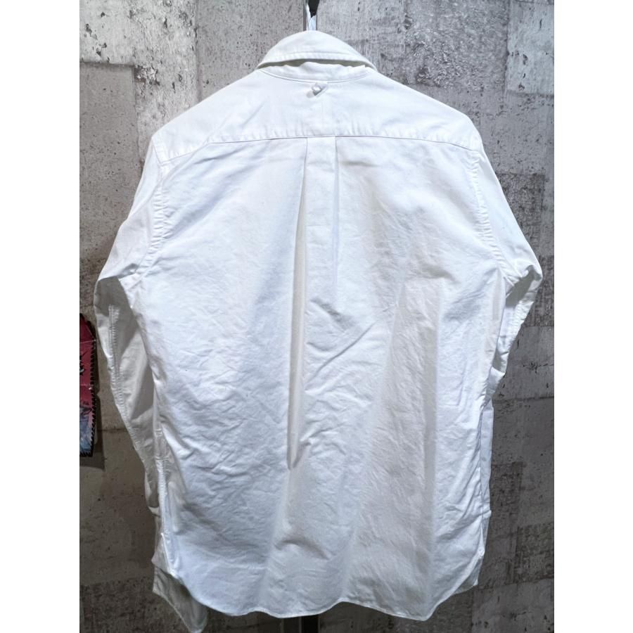 未使用 BB1 ブラックフリース Wカフス 白 OXFORD ボタンダウン 長袖 シャツ フレンチカフ オックスフォード Black Fleece USA製 ブルックスブラザーズ ブラックフリース 長袖 フリル ダブル