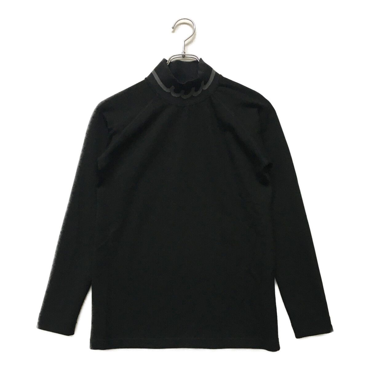 中古 レディース ムータマリン muta MARINE 長袖シャツ 2(M) 黒 ブラック モックネック ハイネック 春秋