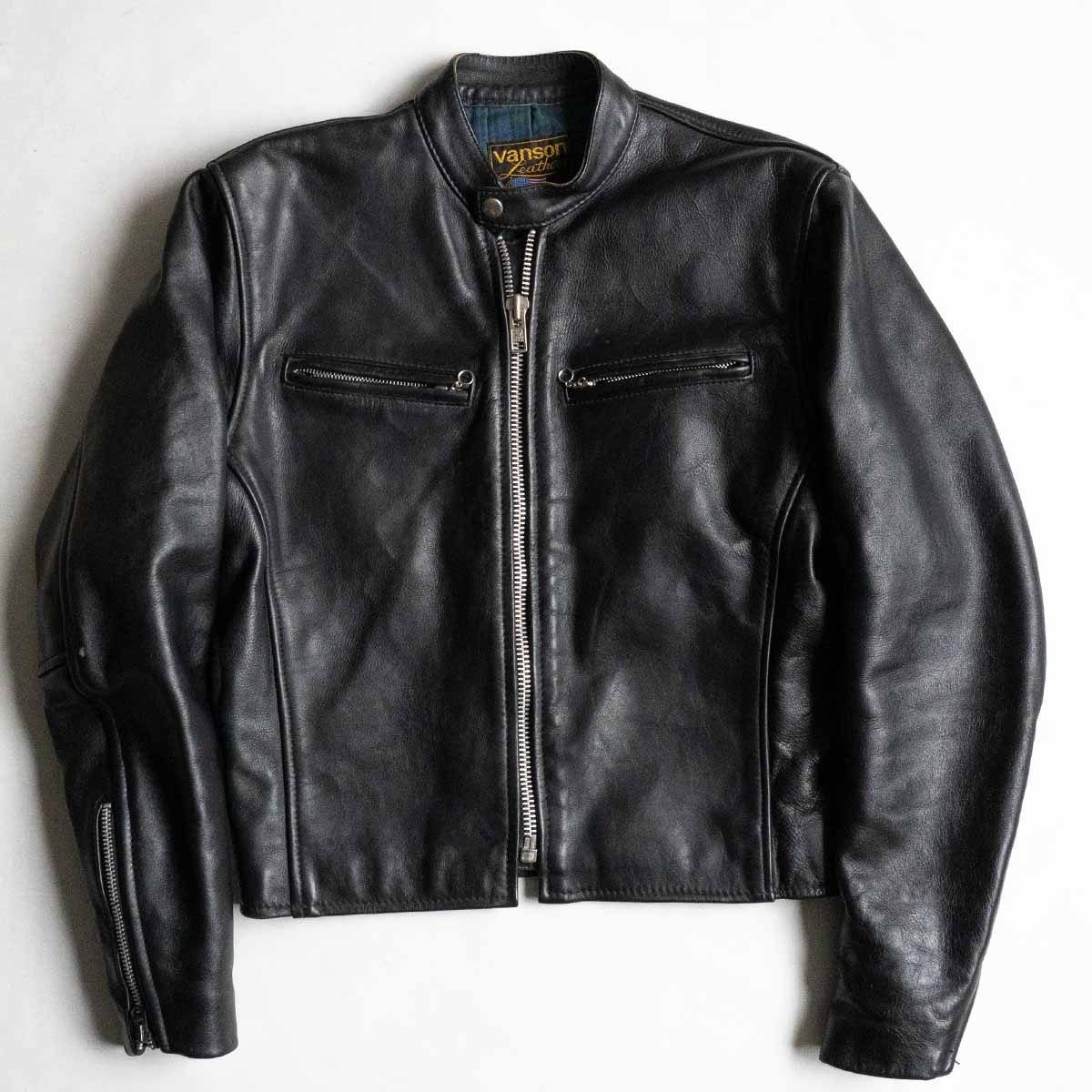 VANSON COMT シングルライダースジャケット 38 レザー コメット バンソン 25040838