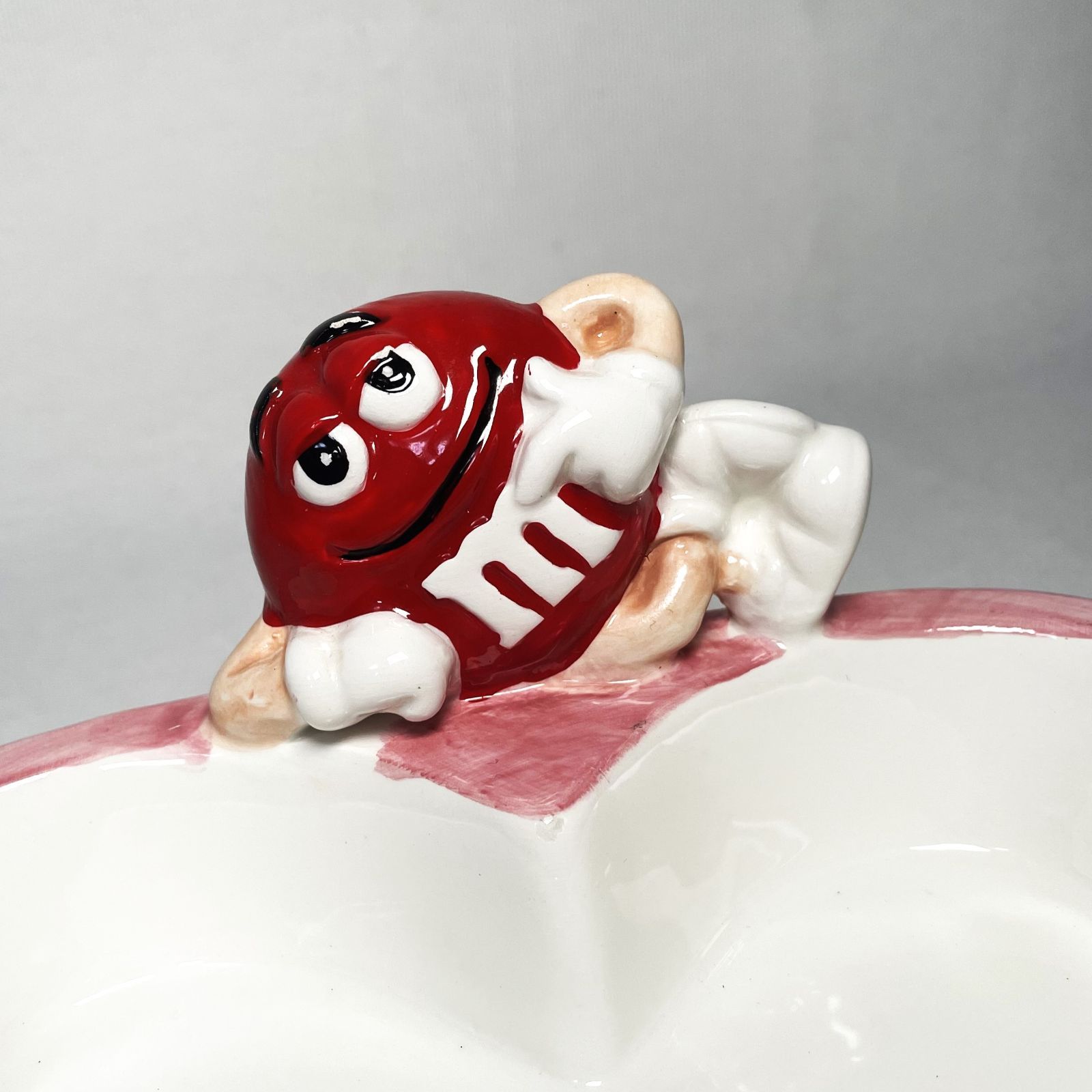 M&M Ceramic Heart Candy Dish エムアンドエムズ ハート 置物 陶器