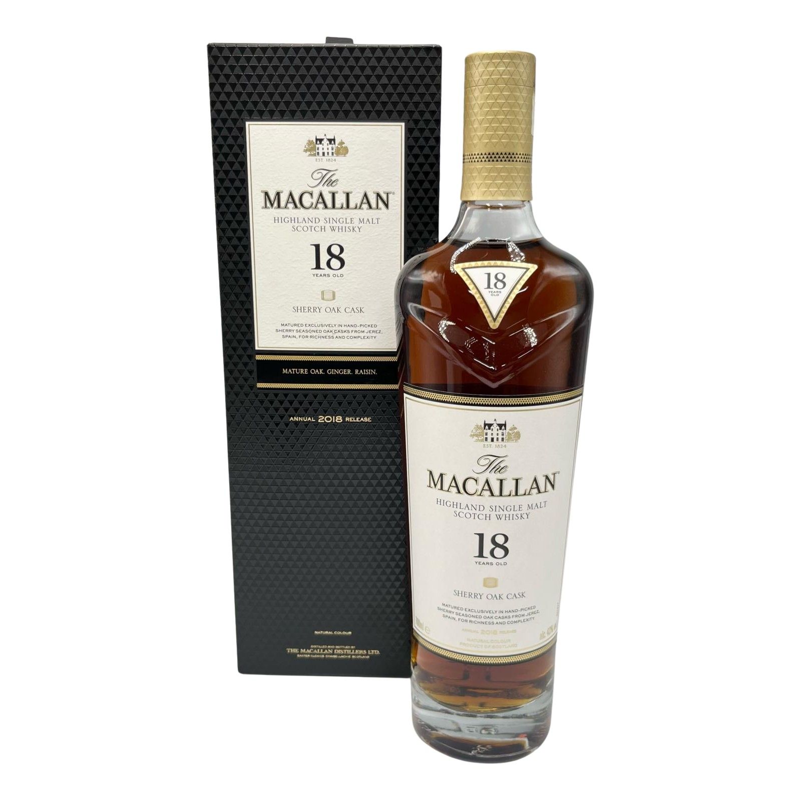 未開栓 ウイスキー ザ マッカラン MACALLAN 18年 2018RELEASE 容量700ml アルコール43％