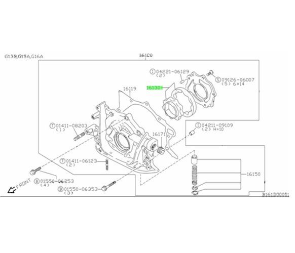 スズキ 純正 カルタス ロータセット オイルポンプ ROTOR SET OIL 16130-60A00-000 SUZUKI メーカー純正品 Genuine JDM