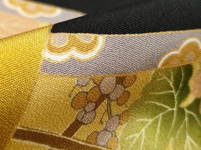 平和屋着物○豪華色留袖 作家物 飛鶴花車文 暈し染め 金彩 正絹 逸品