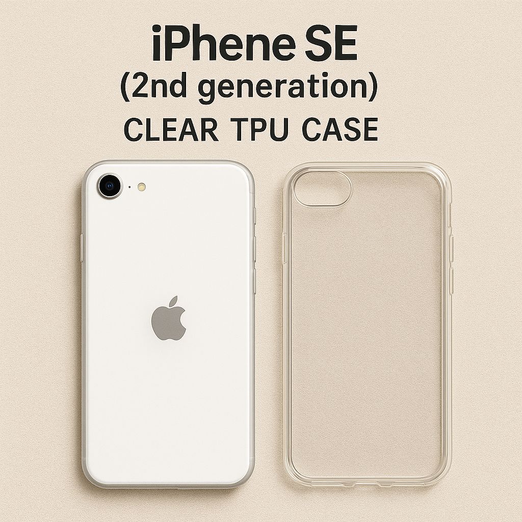 iPhoneSE2 SE第2世代 対応 TPUクリアケース（透明ソフトカバー 