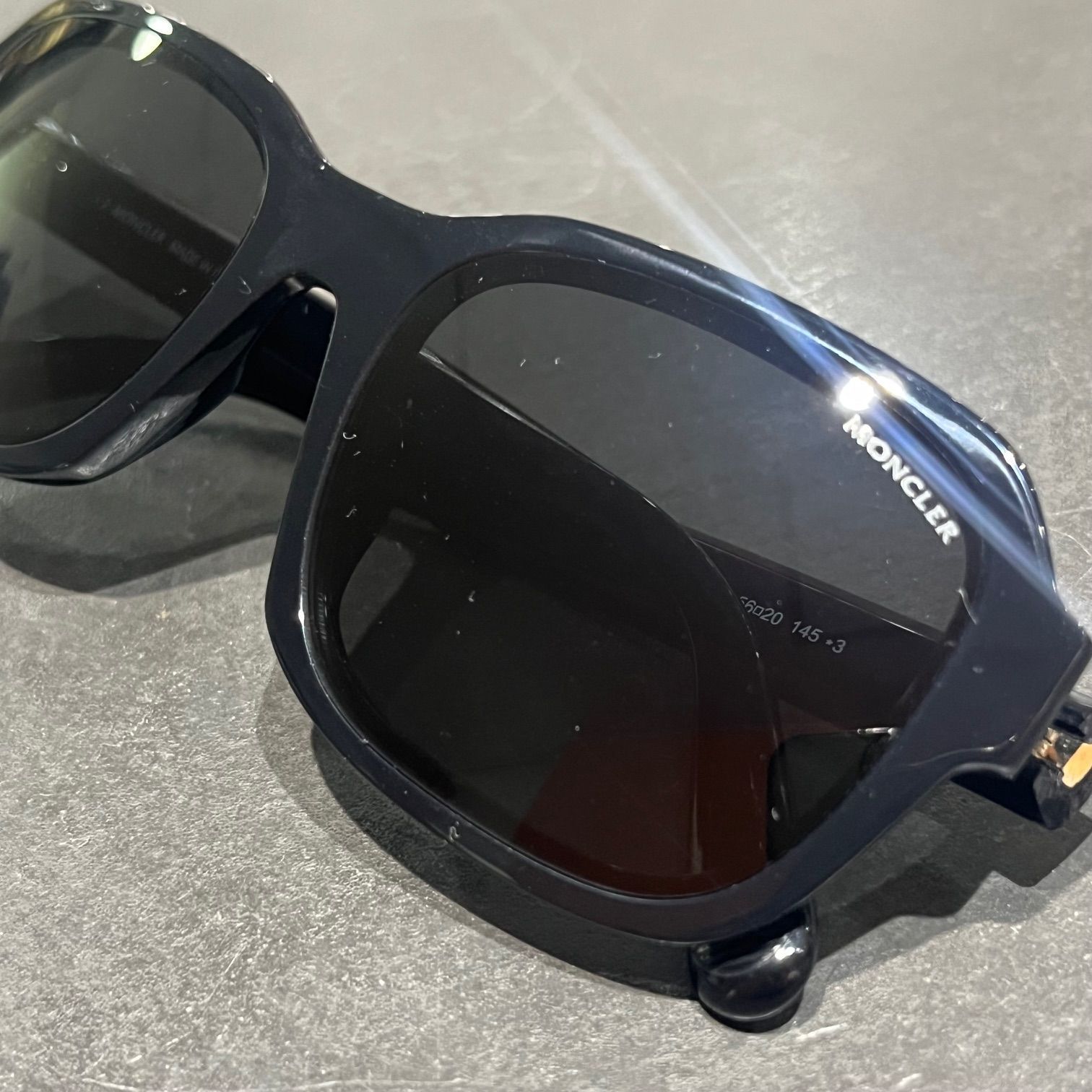美品 MONCLER FRAGMENT DESIGN ML 0204-P 01A コラボ サングラス 眼鏡