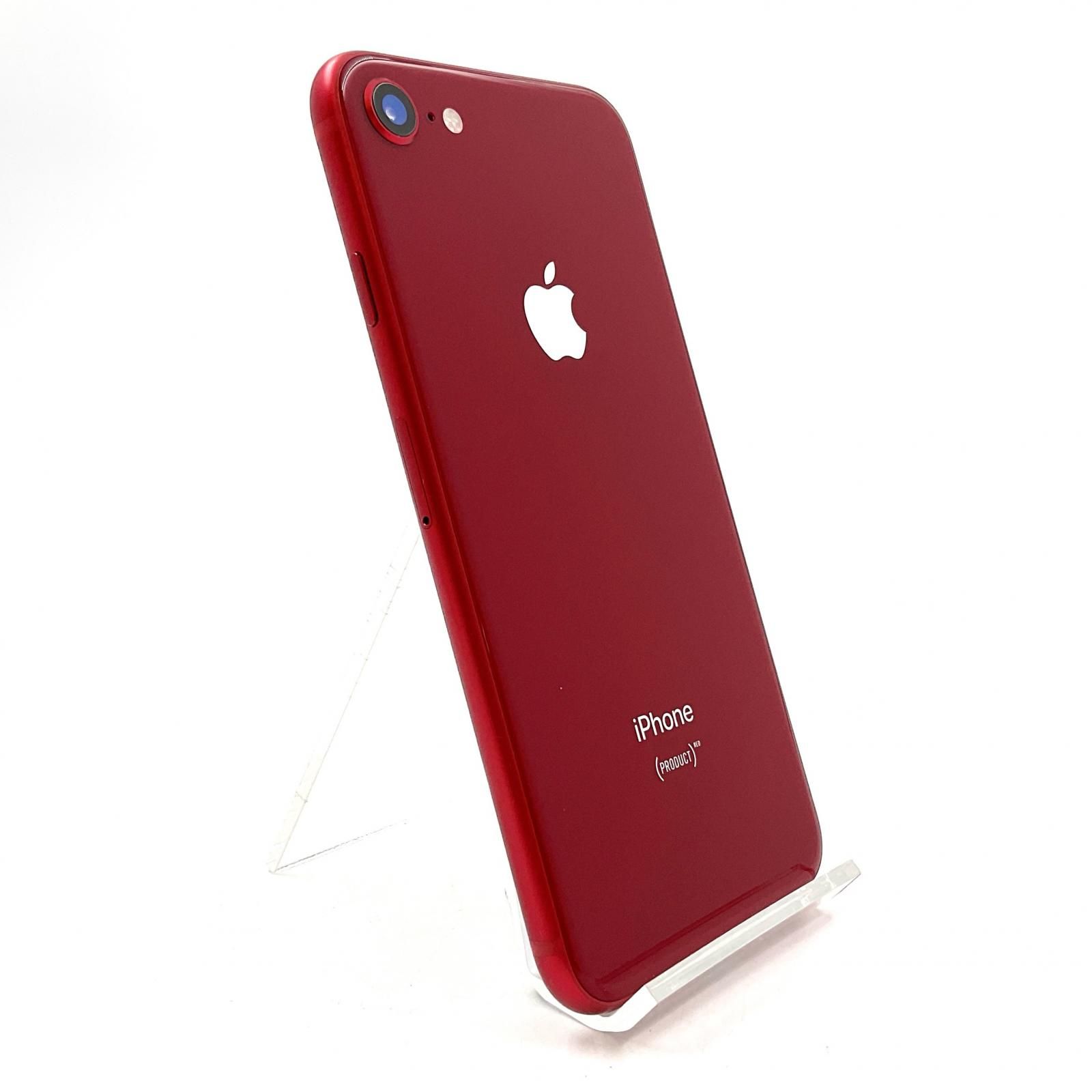 240☆100円～☆docomo□Phone8 RED 64GB（レッド） MRRY2J□SIMロックなし