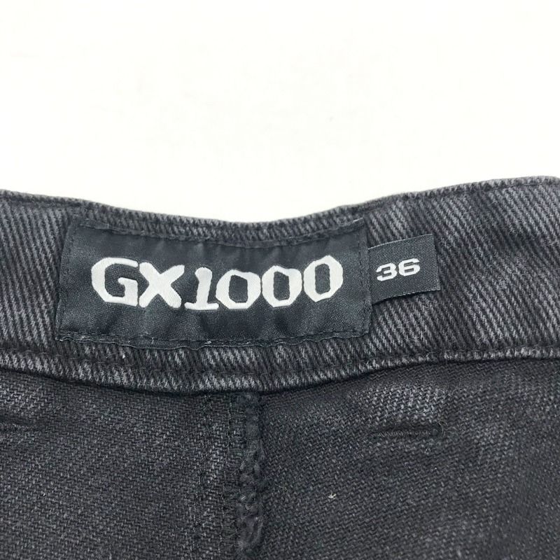 GX1000 ブラックデニムパンツ ジーンズ Gパン DENIM PANT 刺繍 古着 
