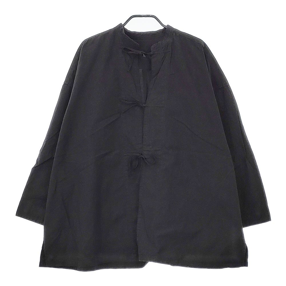 nest Robe コットンラミーチャイナブラウス 01213-1080 定価22000円 ブラウス シャツ ブラック ネストローブ 5-0321M 245079 nest Robe コットンラミーチャイナブラウス 01213-1080 定価