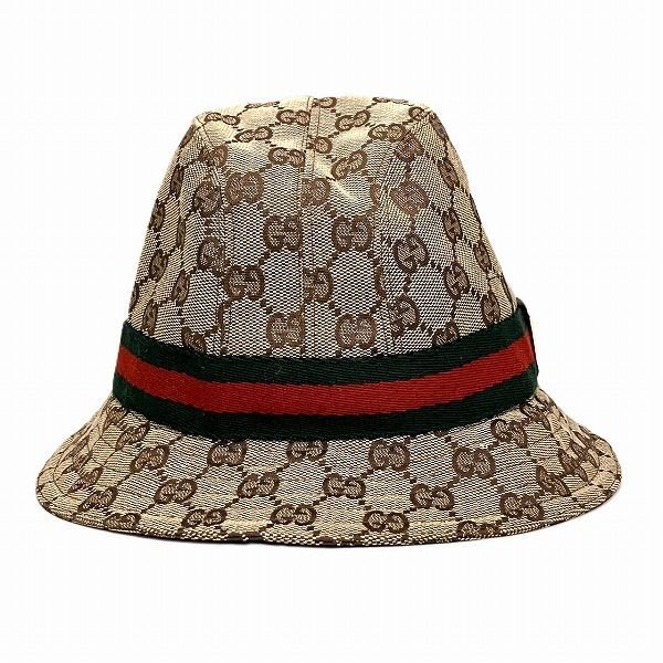グッチ GUCCI シェリーライン バケットハット GGキャンバス ブランド小物 帽子 ユニセックス