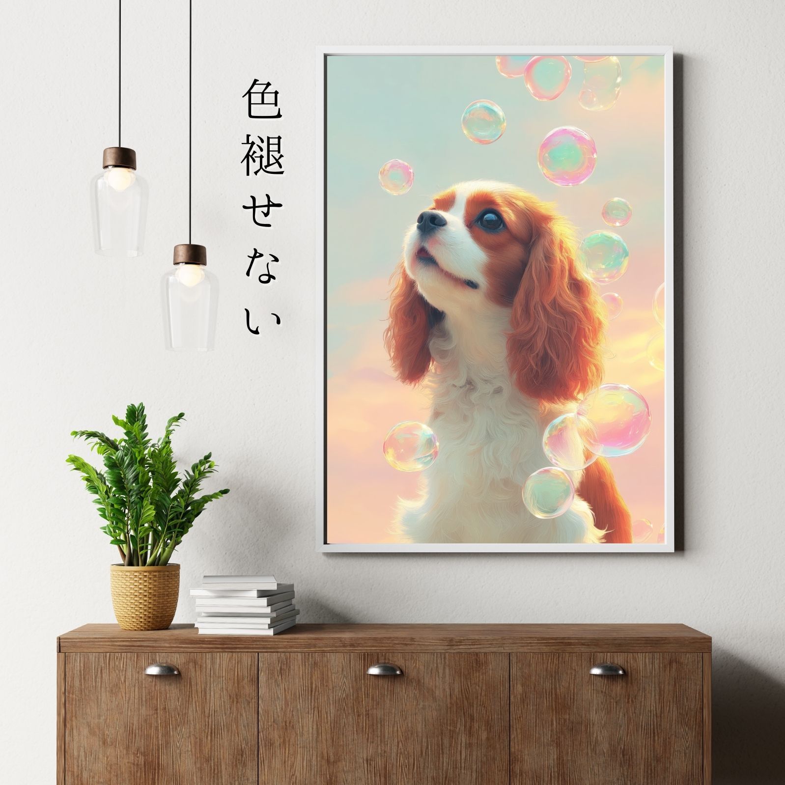 名入れOK 犬とシャボン玉