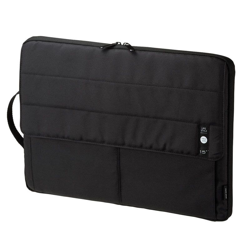 （まとめ買い）サンワサプライ カジュアルPCインナーケース 15.6型ワイド ブラック IN-CA15BK 【×3セット】