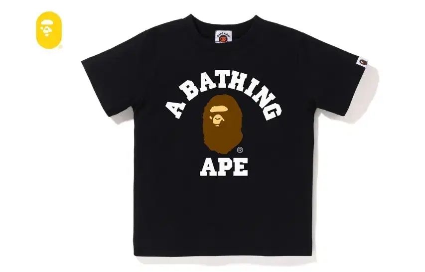 A BATHING APE アベイシングエイプ キッズ 140 カレッジ 半袖T