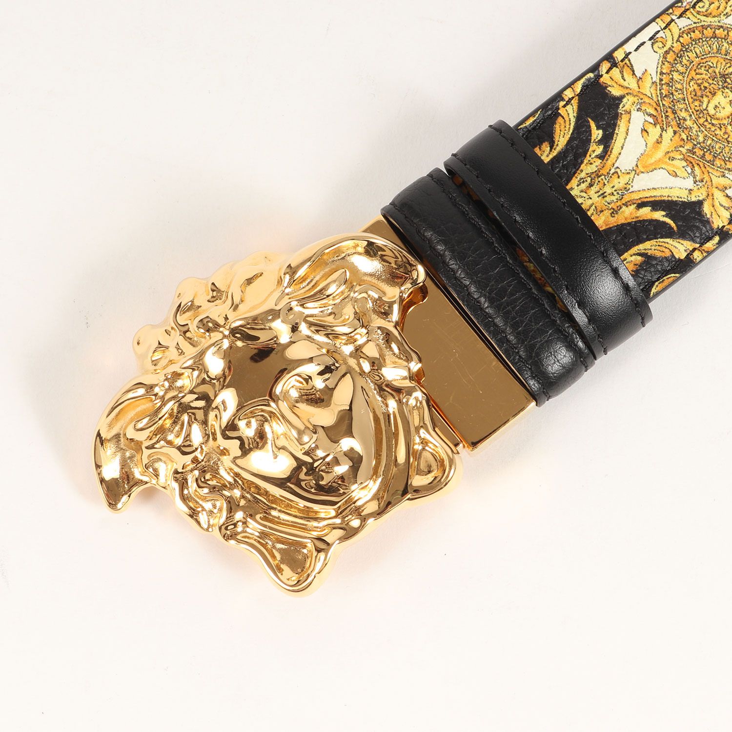 VERSACE ヴェルサーチ メデューサ バックル 総柄 リバーシブル