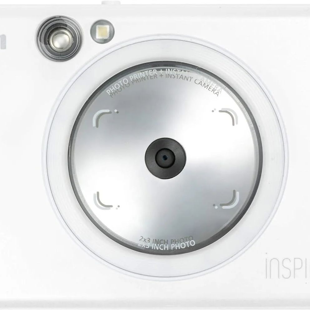 Canon インスタントカメラ スマホプリンター iNSPiC ZV-123-PW パールホワイト : Canon インスタントカメラ スマホプリンター iNSPiC ZV