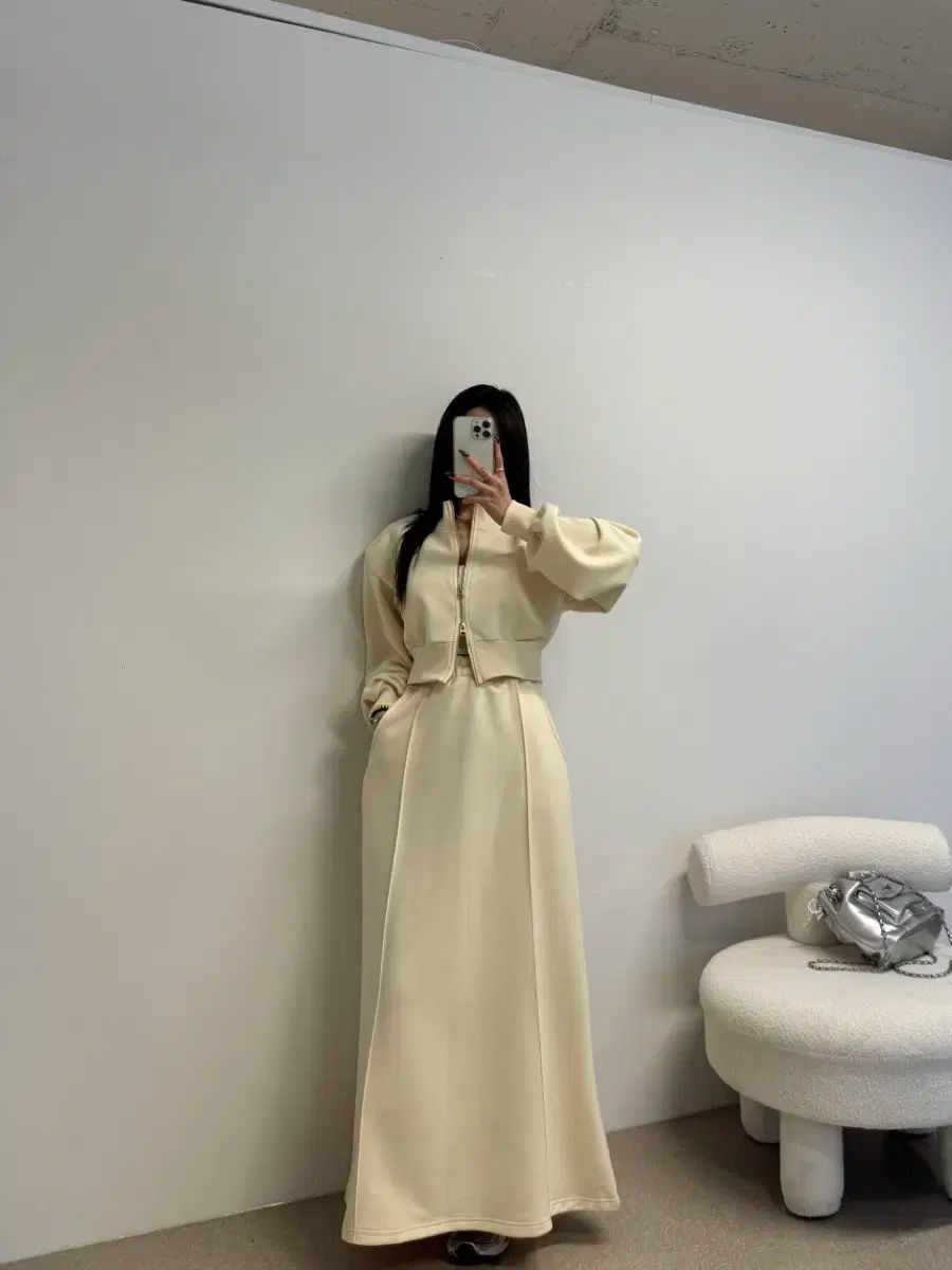 経験 ラグジュアリー アンティークジェイ スカート ジップアップ セットアップ SET 【正規品】