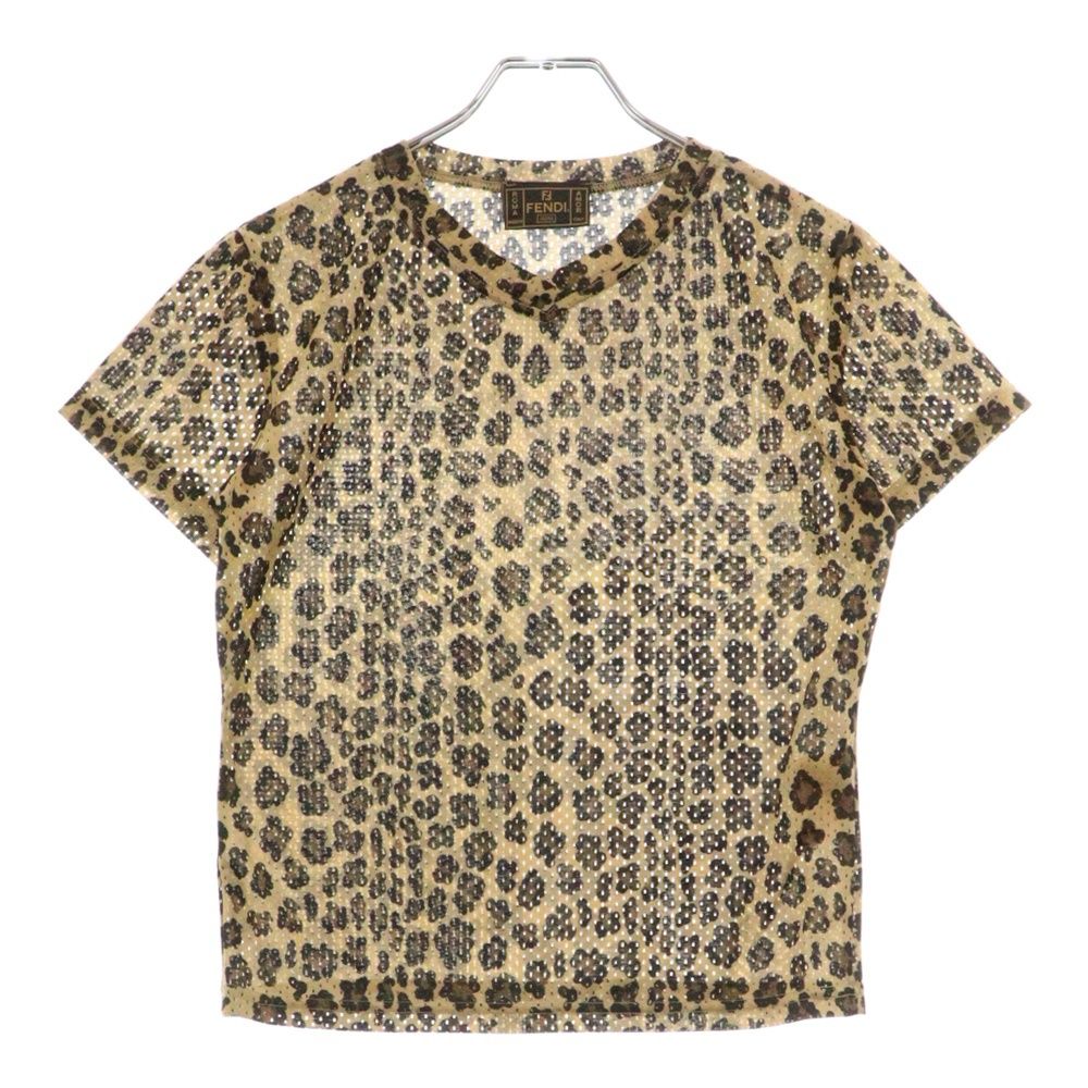 FENDI フェンディカットソー(レオパート柄)【美品】 FENDI - フェンディ レオパード柄 Tシャツの通販 by らくま's