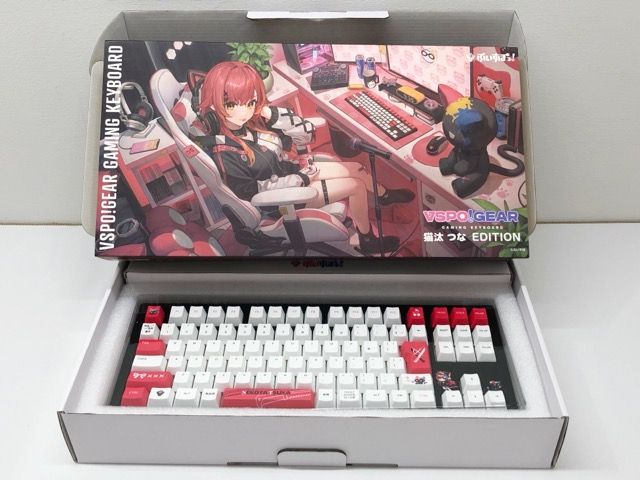 VSPO! GEAR ゲーミングキーボード 猫汰つな EDITION F5067-007 145