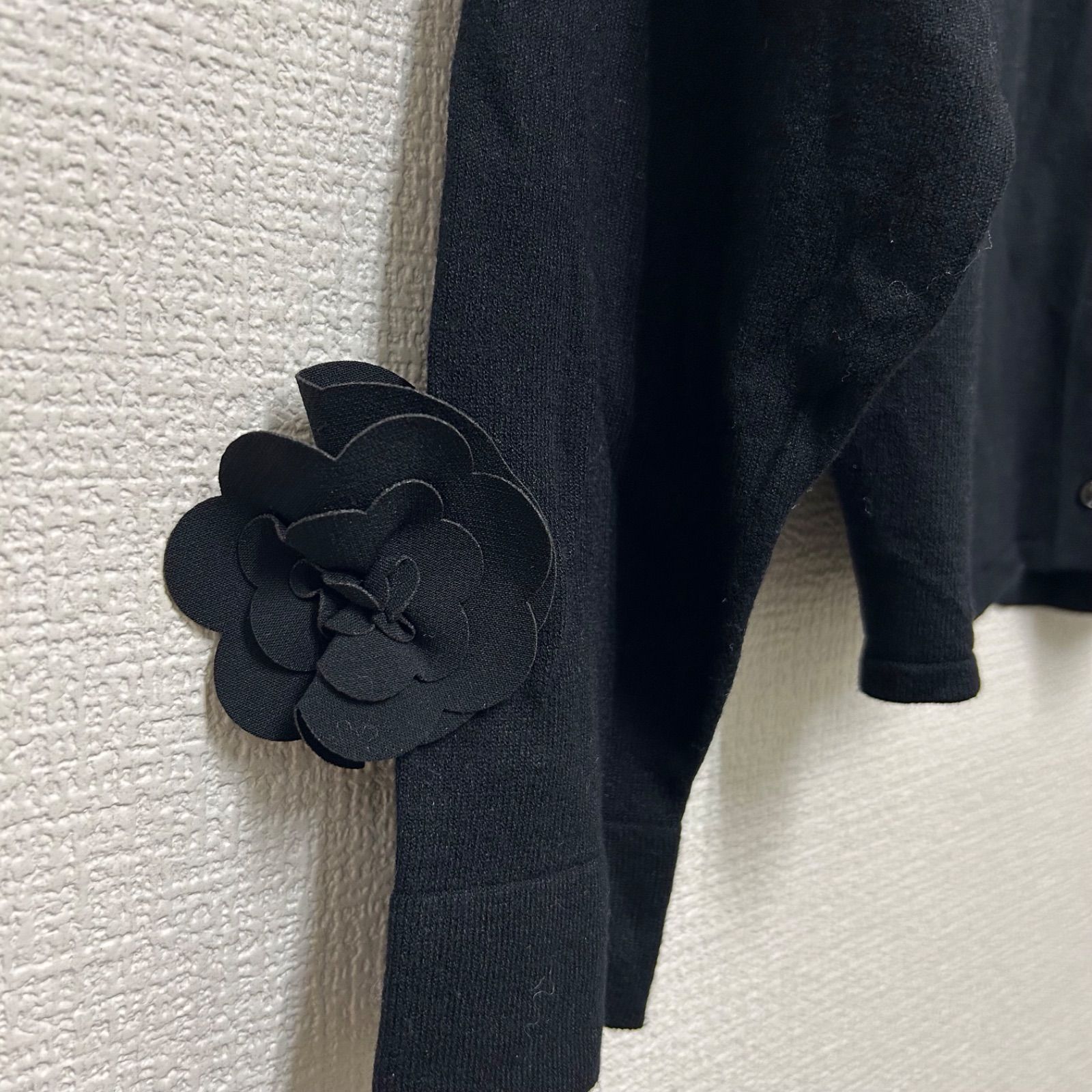 YOKO CHAN ブラックカーディガン Yoko chan ヨーコチャン カーディガン サイズ38 糀谷店 - メルカリ