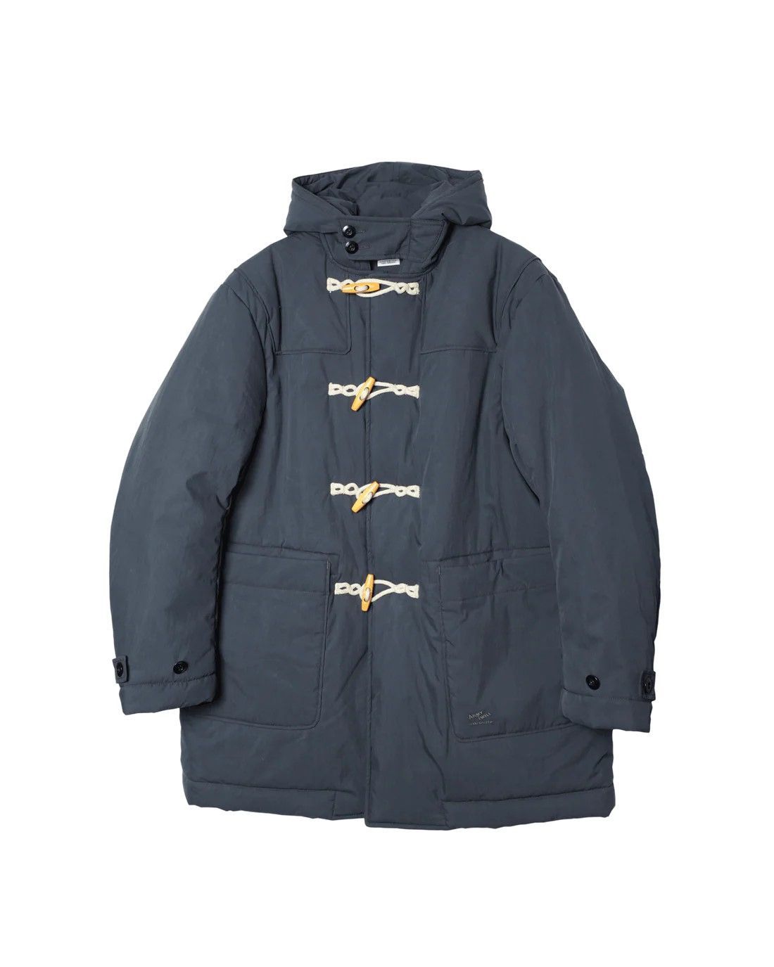ARMY TWILL アーミーツイル COTTON NYLON DUFFEL COAT NAVY コットンナイロン ダッフルコート イギリス軍 中綿