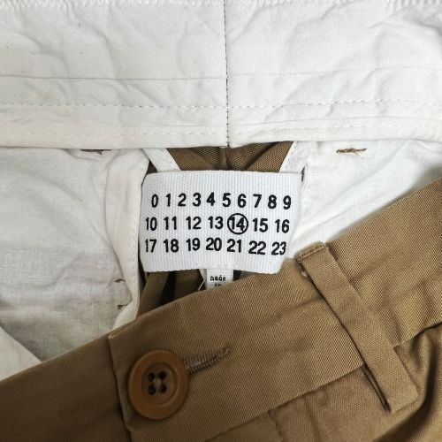 【新品・タグ付】21SS マルジェラ チノパン パンツ タグ付き 新品・タグ付】21SS マルジェラ チノパン パンツ タグ付き
