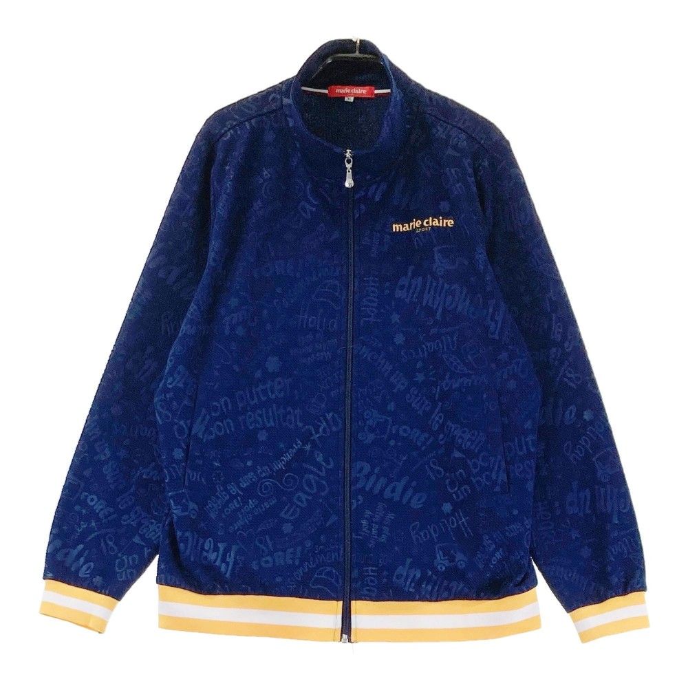 サイズ：3L marie claire sport マリクレール スポール  ジップジャケット 総柄 ネイビー系 [240101294933] ゴルフウェア レディース ストスト