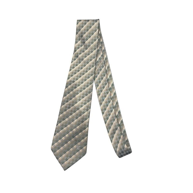 ルイ ヴィトン LOUIS VUITTON シルクネクタイ グリーン シルク メンズ ネクタイ