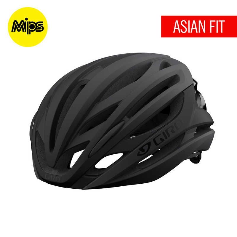 送料無料 ♥ 未開梱 GIRO 自転車用ヘルメット SYNTAX MIPS AF シンタックス ミップス アジアンフィット Lサイズ 頭囲59～63cm|Matte Black Matte Black 3511047106451