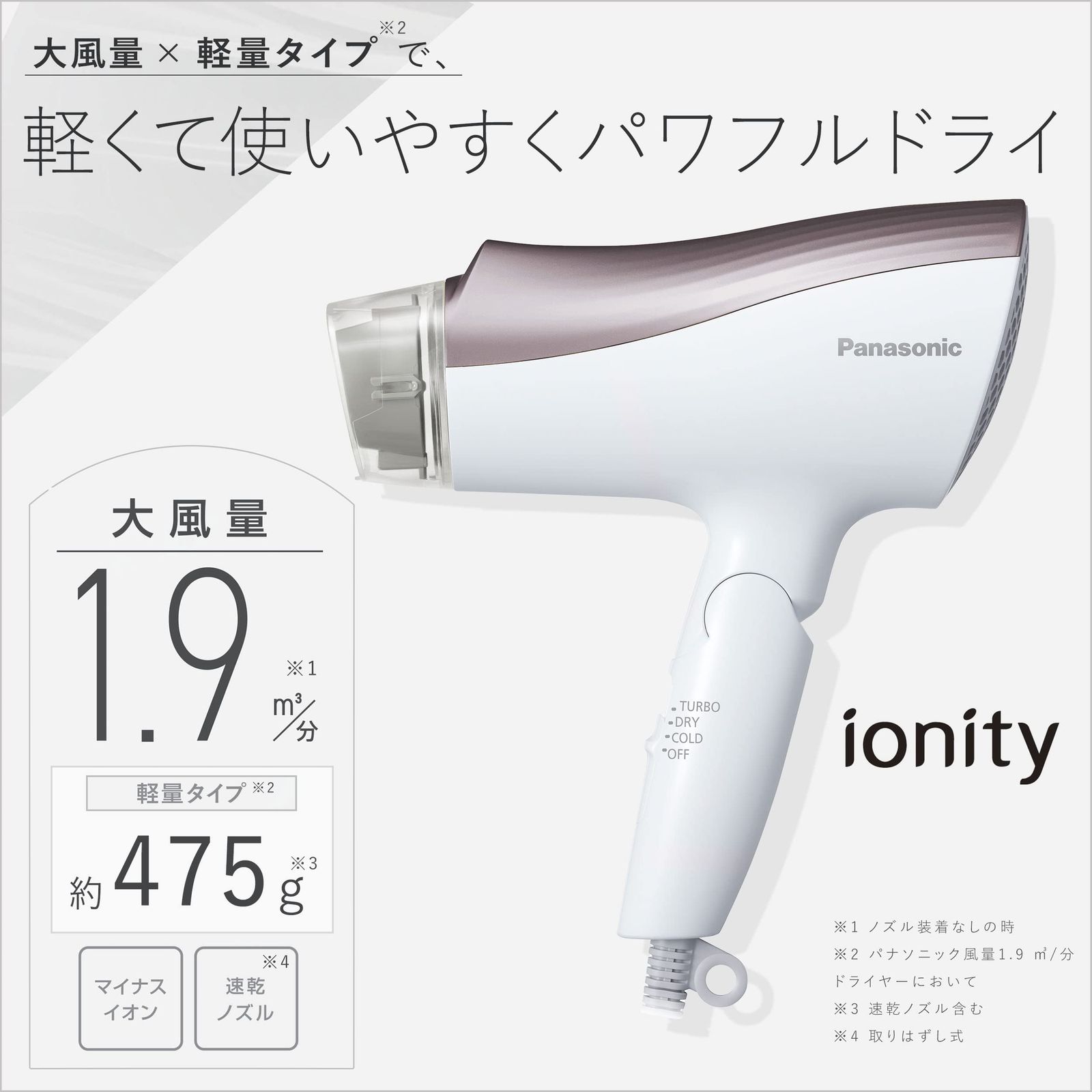 ドライヤー イオニティ