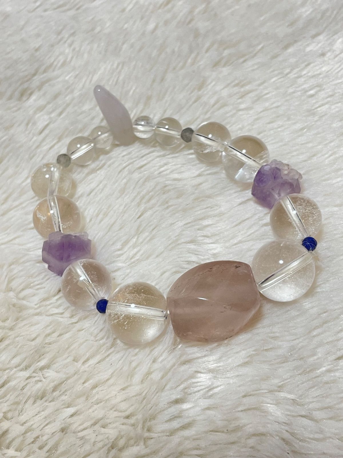 ファビウスyukoさん 22222円 ブレスレット 天然石 パワーストーン アメジスト 水晶