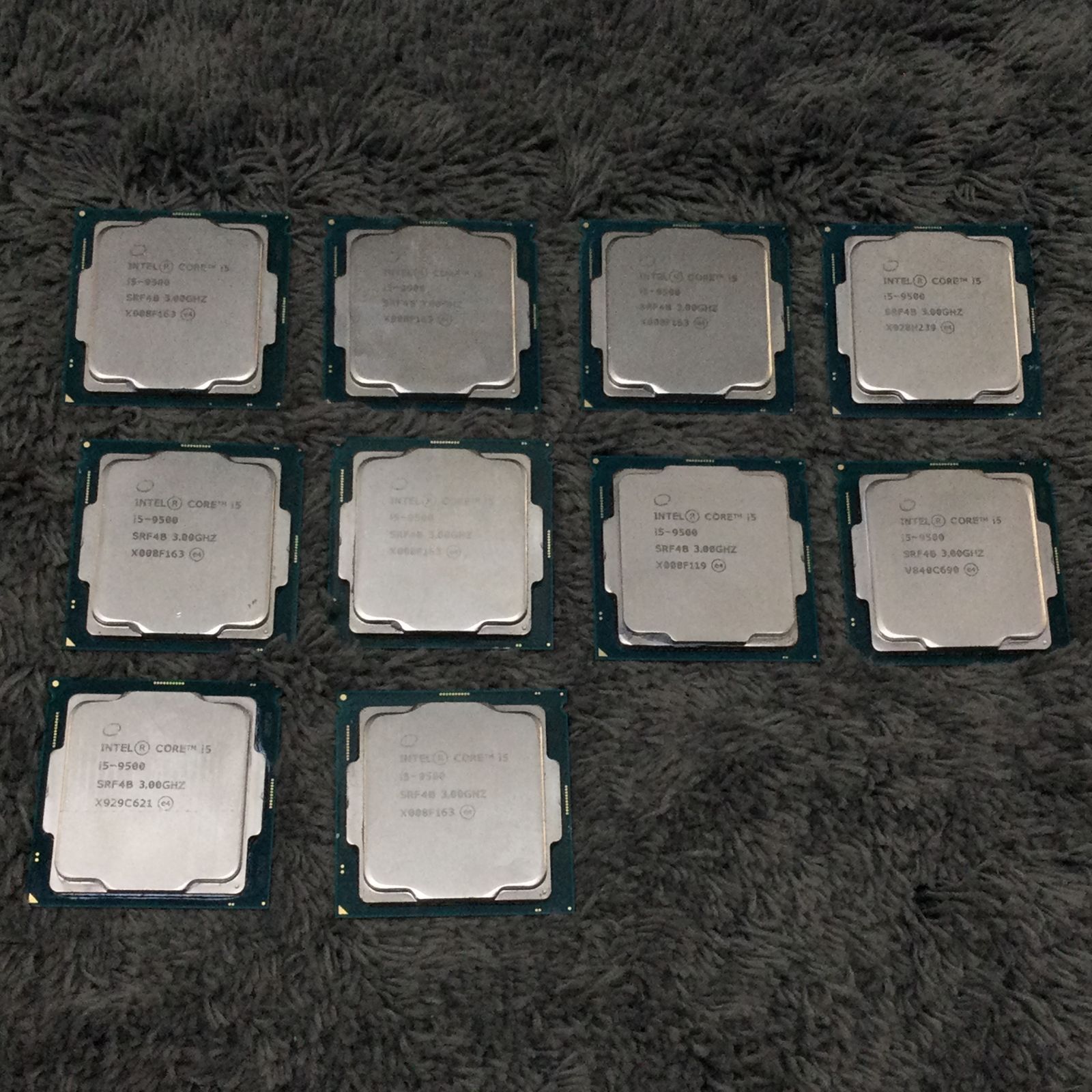 INTEL Core i5-9500 計10枚セット CPUまとめ売り 1000026873335
