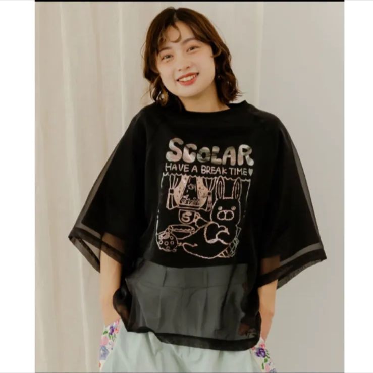 Scolar ラビル箔プリント