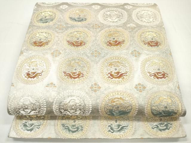 平和屋着物○田中工芸織物 祥園謹製 両面 全通柄袋帯 横