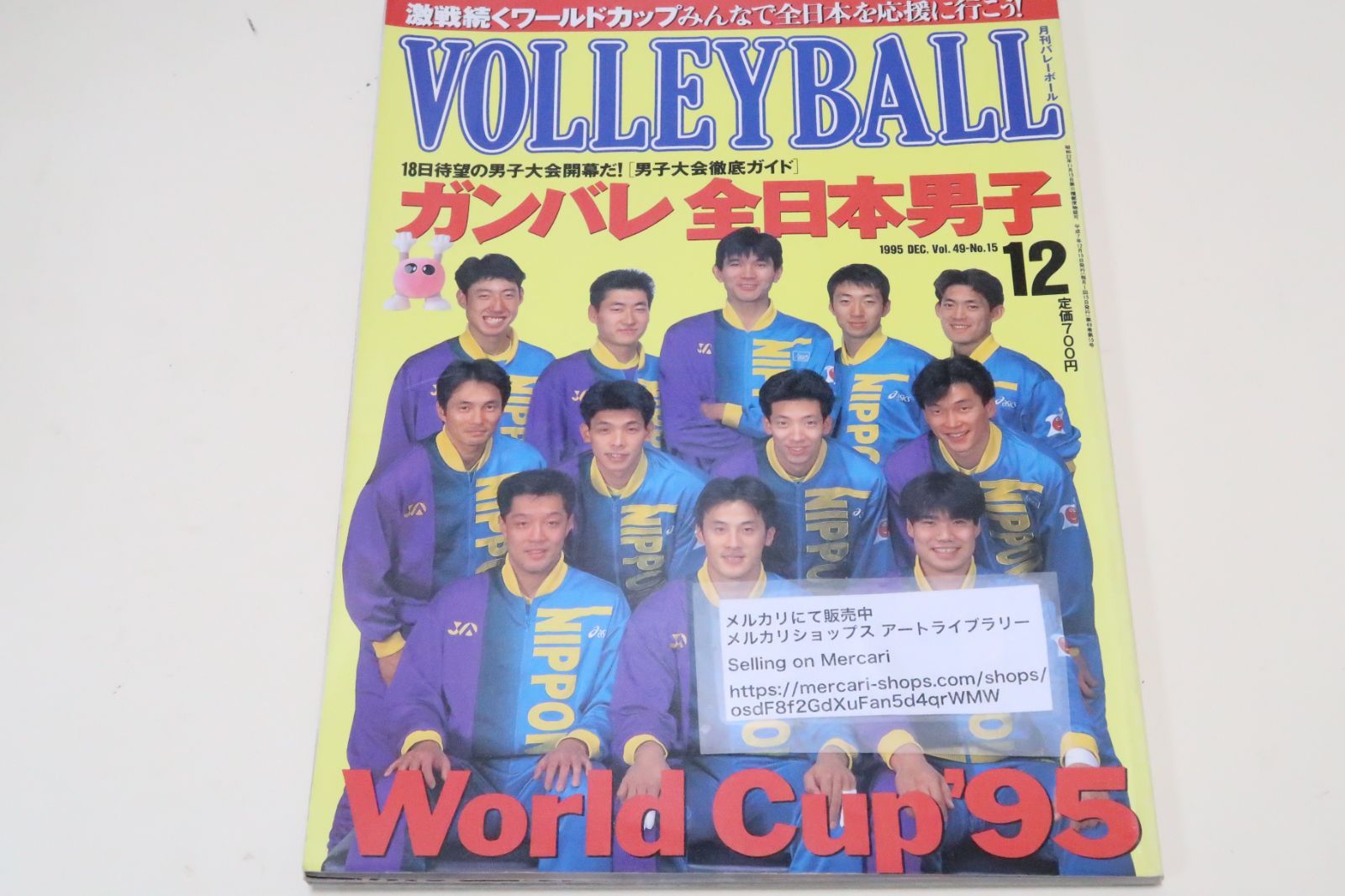 月刊バレーボール・1995年・11冊/全日本女子メンバー紹介/中田久美29歳