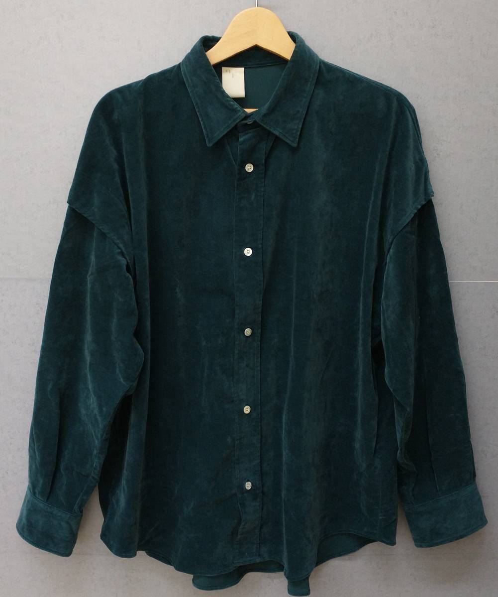 NHOOLYWOOD エヌハリウッド 長袖シャツ 192-SH4-012 長袖シャツ メンズ サイズ38 グリーン