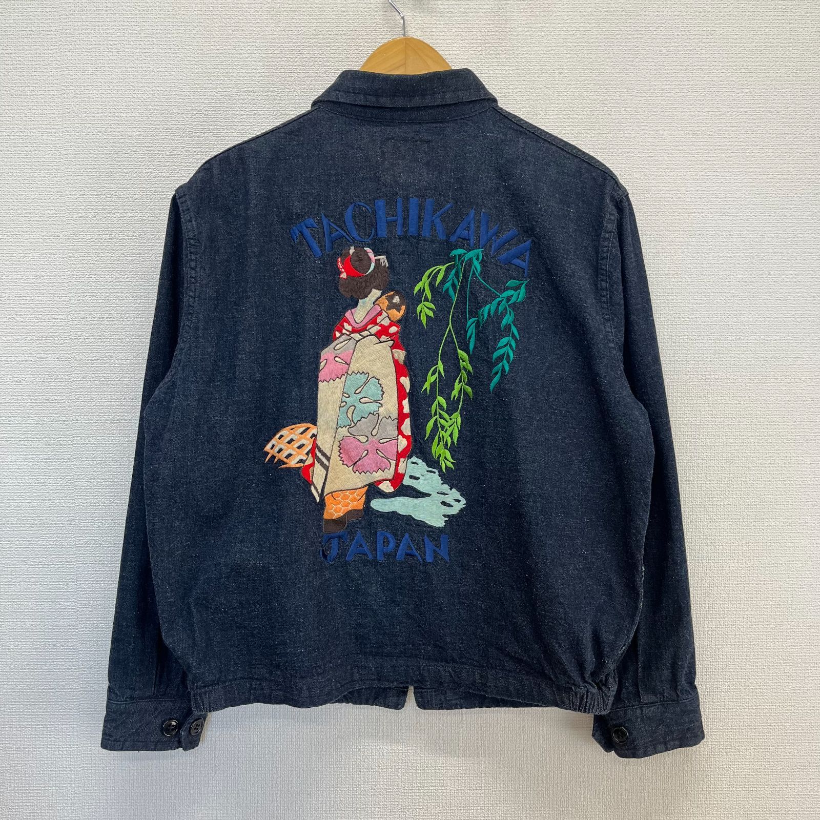 TOYO ENTERPRISE × HOOPER 東洋エンタープライズ フーパー TAILOR TOYO デニムベトジャン ワークジャケット 立川舞妓富士 刺繍 S 10126921