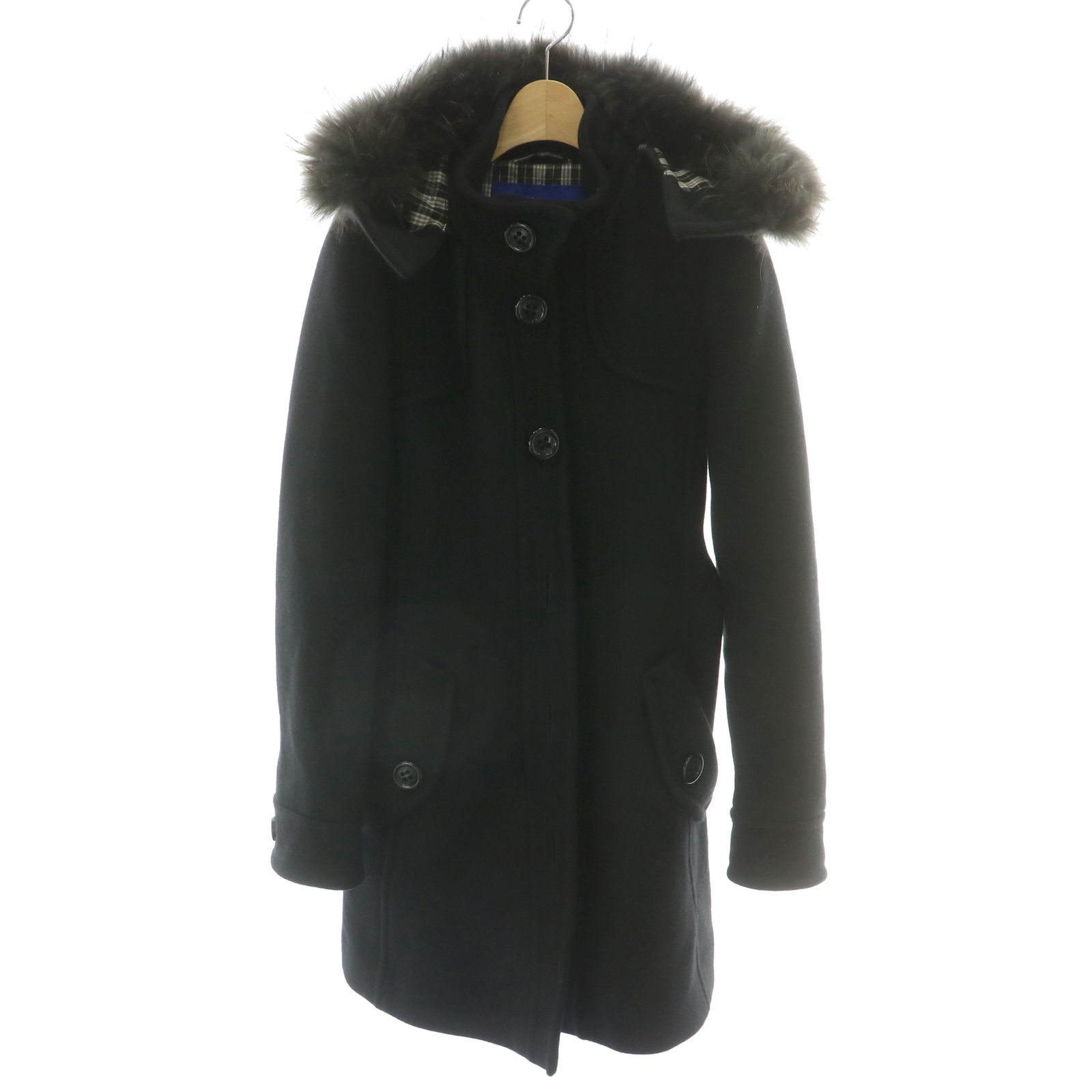 バーバリーブルーレーベル BURBERRY BLUE LABEL フードコード ロング