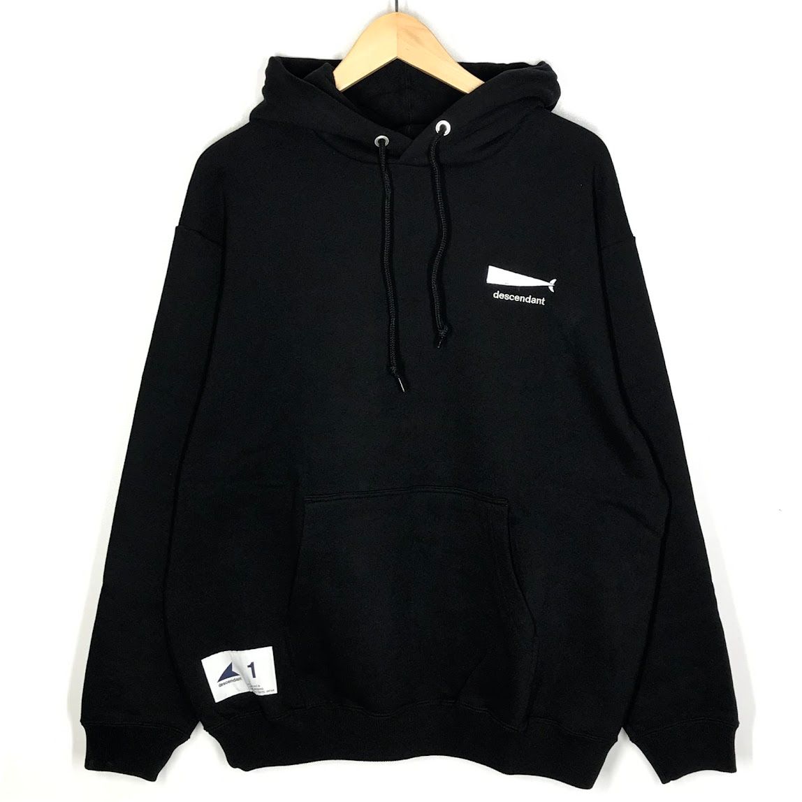 倉吉店 DESCENDANT | ディセンダント パーカー CACHALOT HOODY プルオーバーパーカー 222ATDS-CSM32 ブラック サイズ 1 103