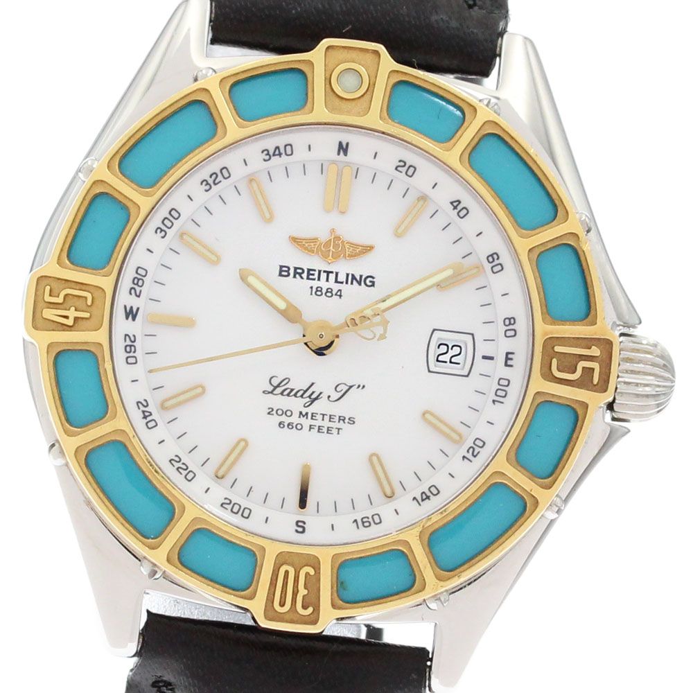 ブライトリング BREITLING D52065 レディJ デイト YGベゼル クォーツ レディース_884549