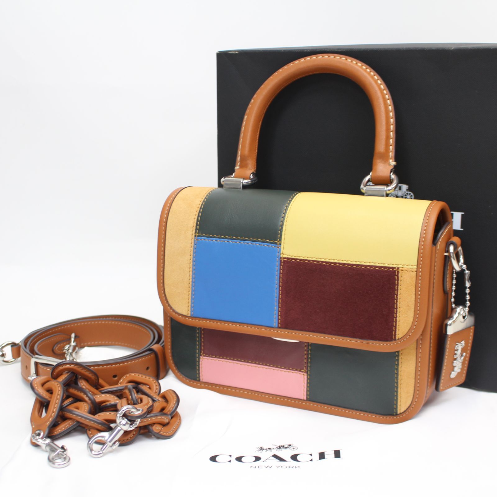 IS683)【未使用品】COACH コーチ ローグ トップ ハンドル バッグ 