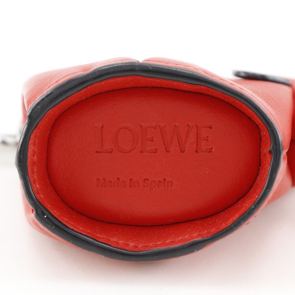 ロエベ　エレファントチャーム　レッド LOEWE】ロエベ エレファント バッグチャーム 199.30.N96 レザー