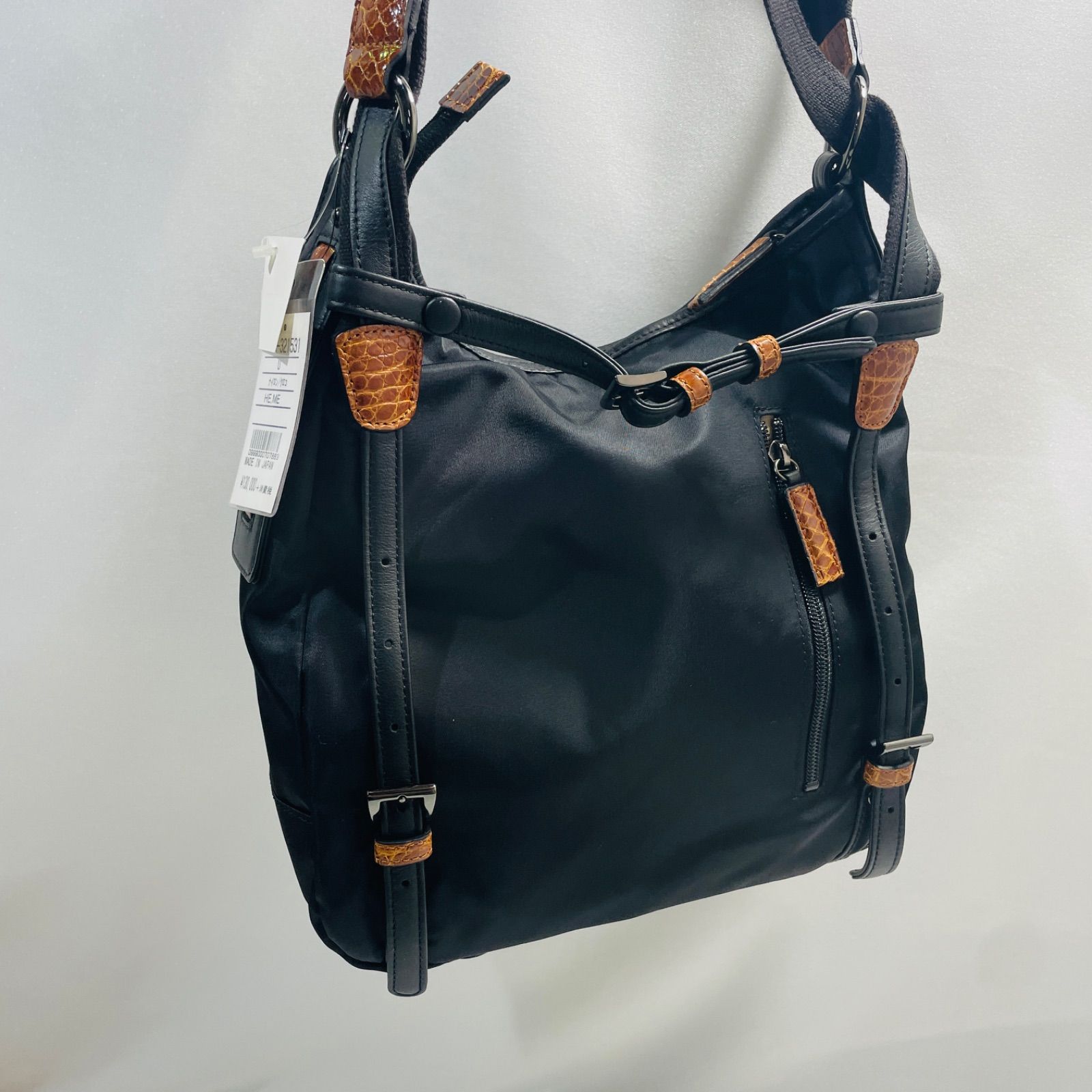 ワニ革 2WAY トートバック リュック JRA認定 ナイルクロコダイル DECORATOM_COM_BR