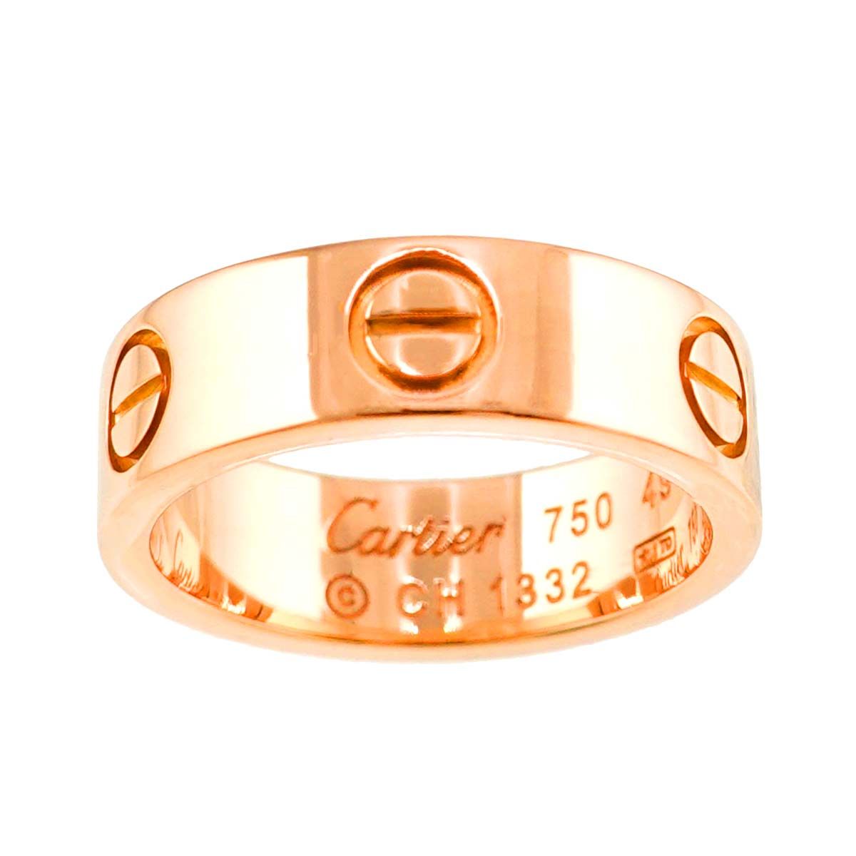カルティエ Cartier ラブ #49 リング K18 PG ピンクゴールド 750 指輪 