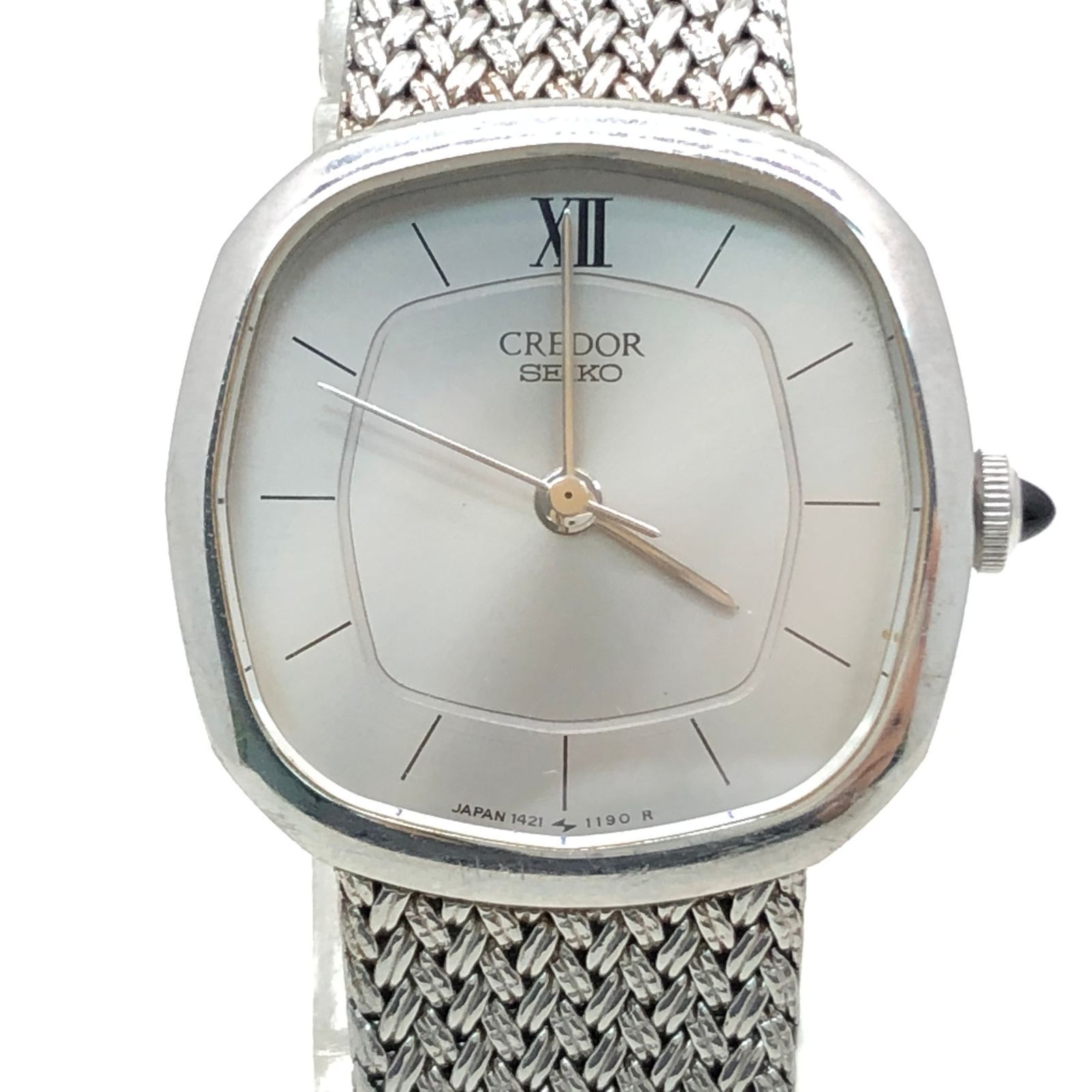 SEIKO クレドール 1421-5020 レディース クォーツ 腕時計 シルバー 
